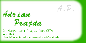 adrian prajda business card